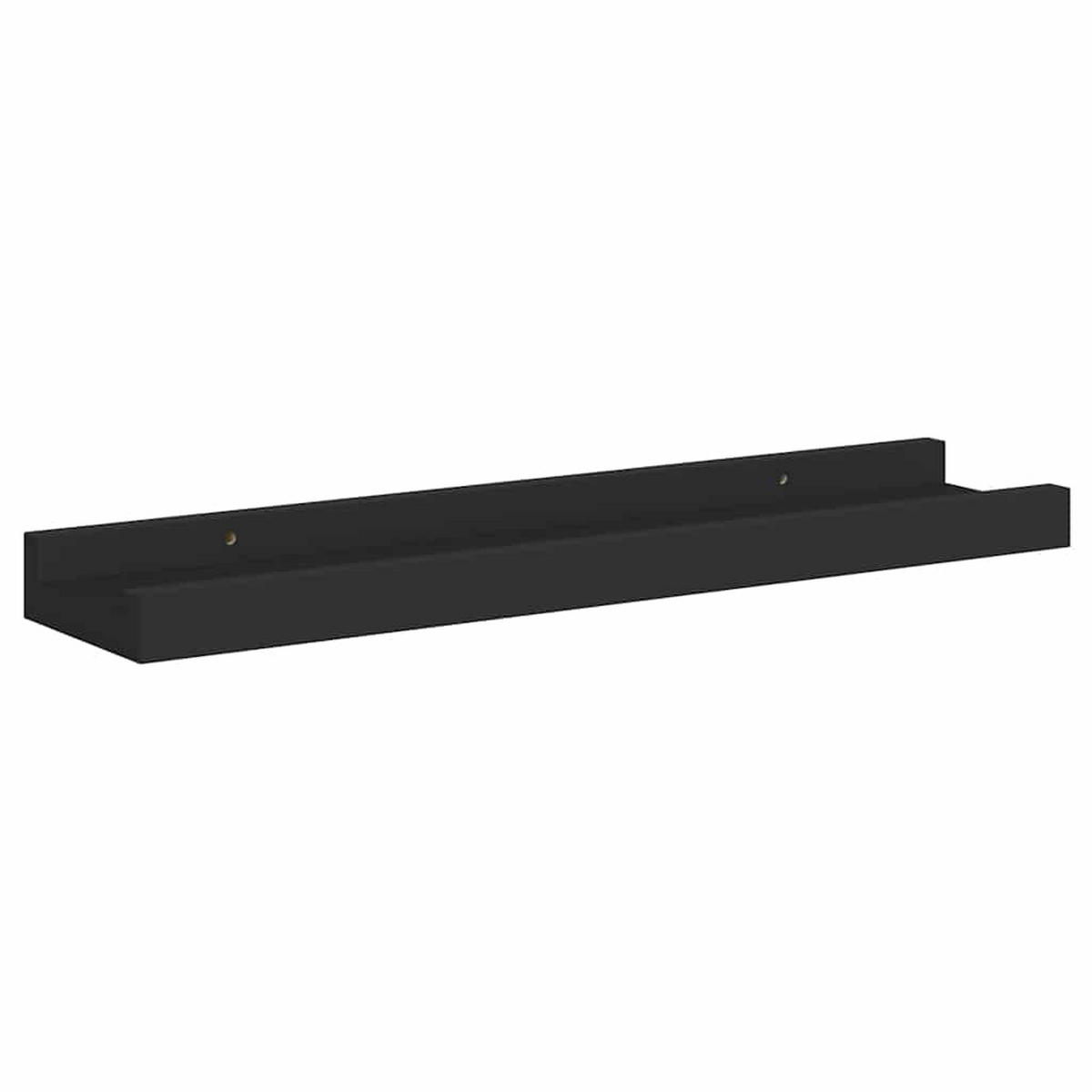 BILDERLEISTEN 2Er Set Schwarz 40/9/3 Cm Mdf - Schwarz, Holzwerkstoff (9/3/40cm) - vidaXL