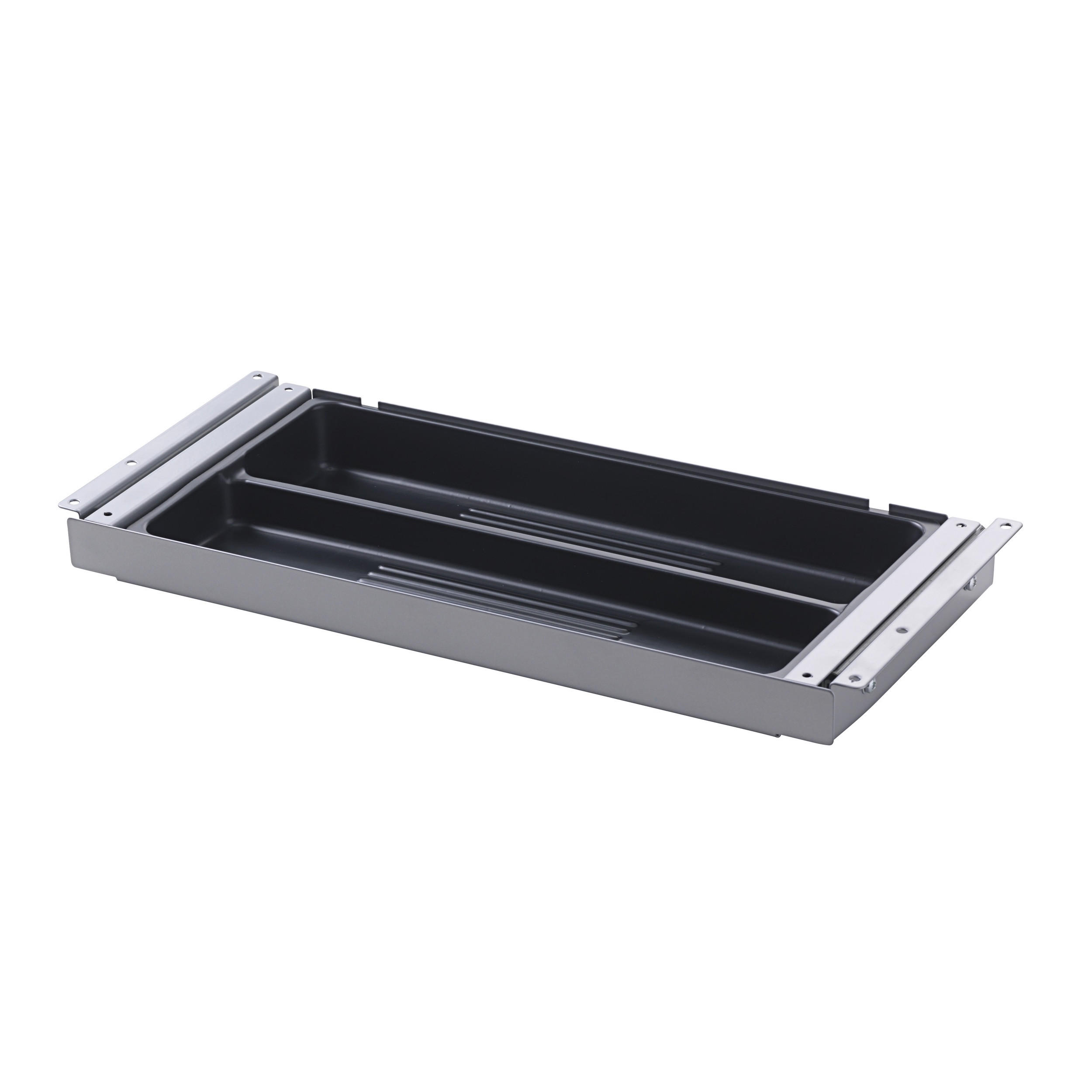 SCHUBLADE DeskMate 18,6/42,5/4,3 cm in Silberfarben - Silberfarben, Metall (18.6/42.5/4.3cm) - bümö