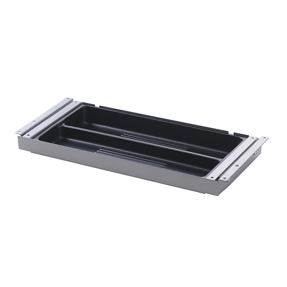 SCHUBLADE DeskMate 18,6/42,5/4,3 cm in Silberfarben - Silberfarben, Metall (18.6/42.5/4.3cm) - bümö