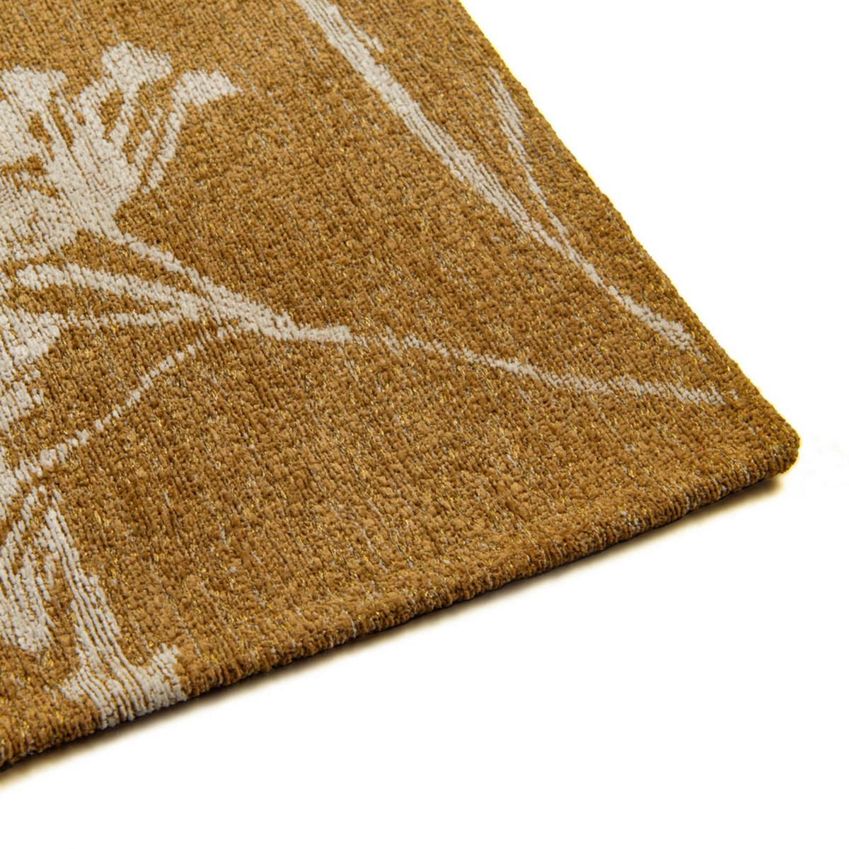 TEPPICH Parsley Herbarium 80/150 cm - Goldfarben, Textil (80/150cm) - Lola&Moi
