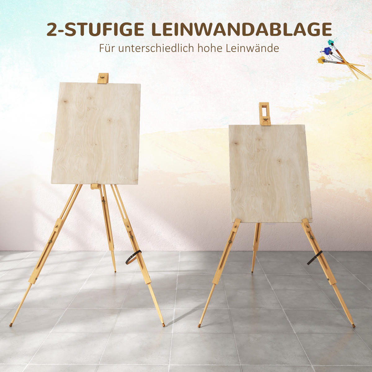 STAFFELEI Buchenholz Naturholz - Naturfarben, Holz - Vinsetto