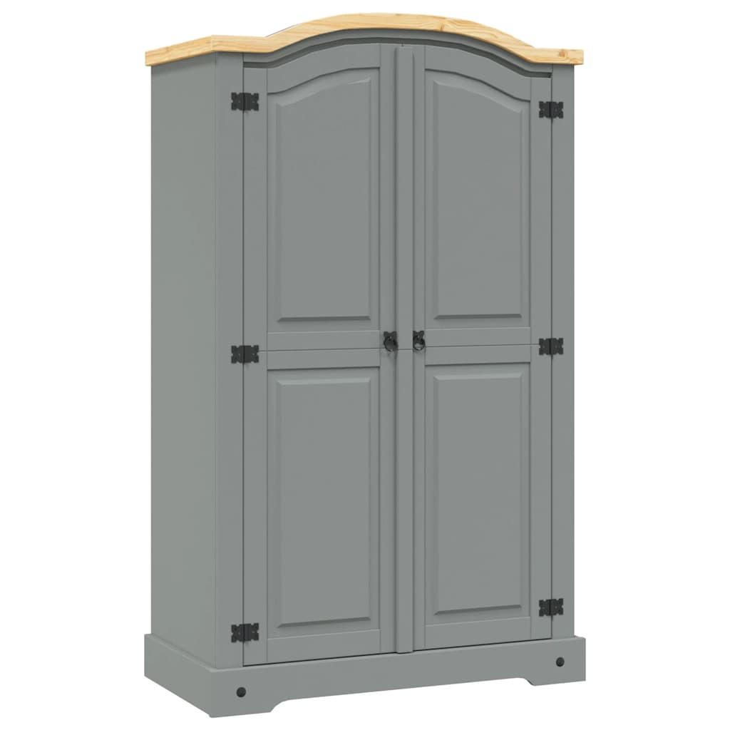 vidaXL Kleiderschrank Grau 52x170x101 cm