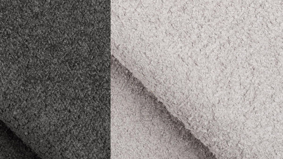 ECKSOFA CALME 5-Sitzer, hellgrau - Hellgrau, Holz/Textil (294/229cm) - Courtois Laville