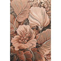 FOTOTAPETE gesticktes Blumenmuster 186 x 279 cm - Terracotta, Papier (186/279cm) - ESTAhome