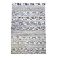 TEPPICH Sarah elfenbein/blau 160 x 230 cm - Weiß, Textil (160/230cm) - The Rug Republic