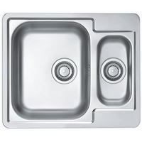 EINBAUSPÜLE 61,5x50cm Edelstahl Line 50 Schrank ab 60cm ohne Hahnloch 1,5 Becken - Edelstahlfarben, Metall (61.5/16/61.5cm) - Alveus