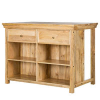 KÜCHENINSEL - Massivholz - Braun - Braun, Holz (125/94/80cm) - home24