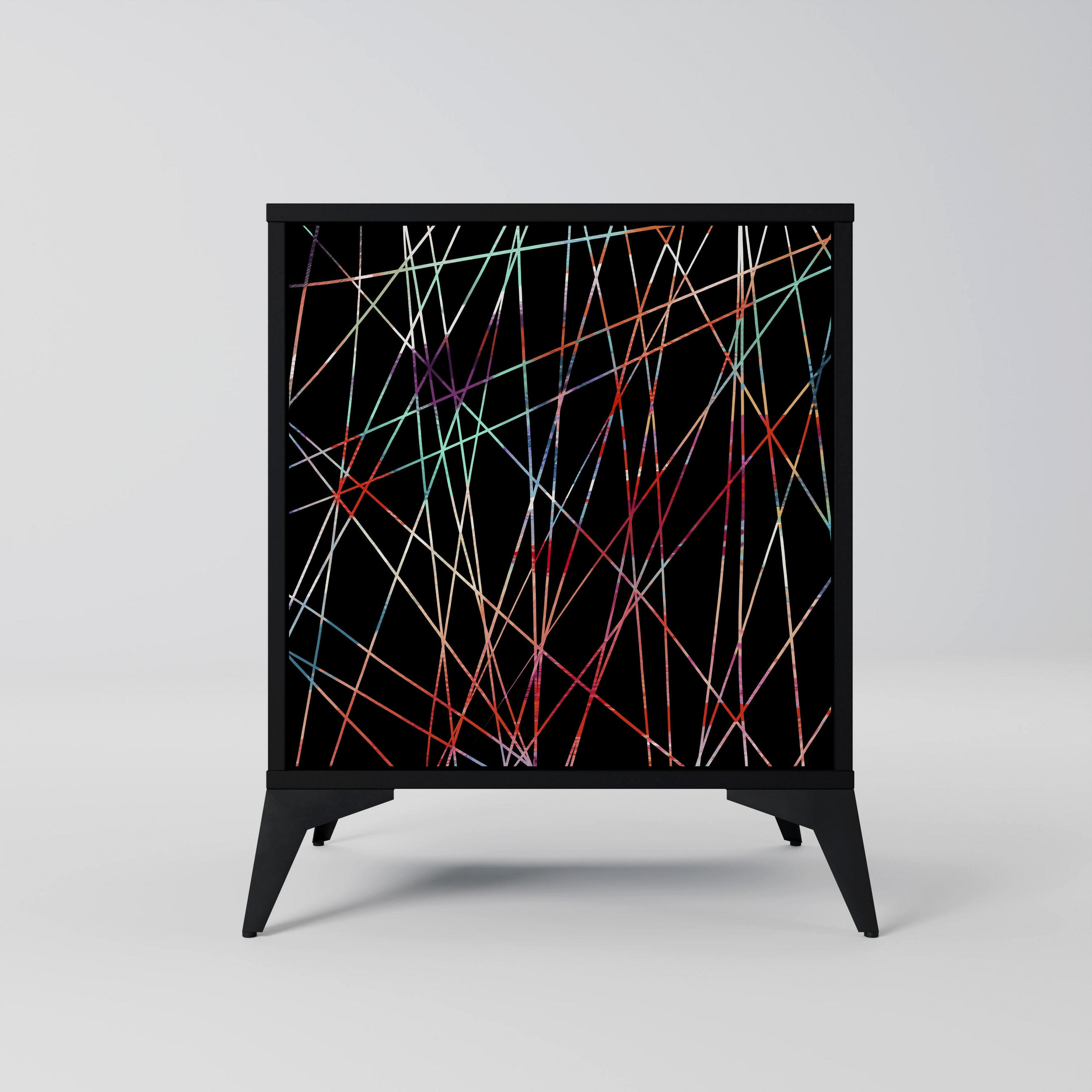 SpaceRebels Sideboard Schwarz 57.5x70.5x42 cm