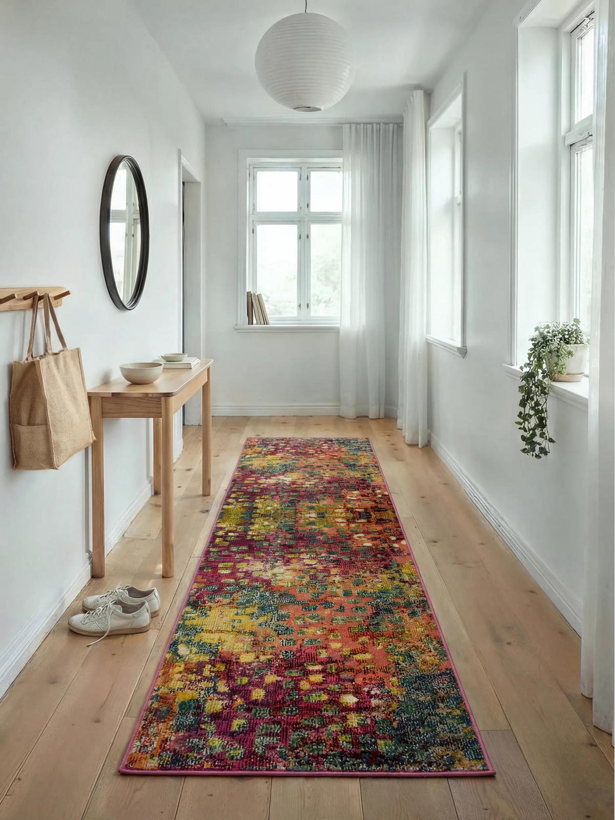 LÄUFER Casa Multicolor 70x240 cm - Multicolor, Naturmaterialien/Textil (70/240cm) - benuta Nest