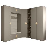 GARDEROBEN-SET 236,7/231,7/47 - Kaschmir/Beige, Holz/Kunststoff (181.7/236.7/47cm) - Abiks Möbel