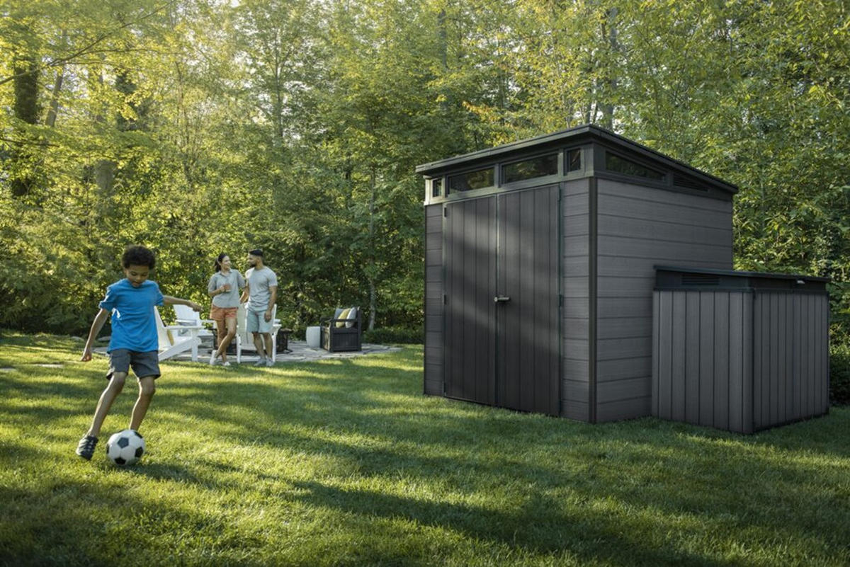 GARTENHAUS Cortina - Grau, Kunststoff (218/226/216cm) - Keter