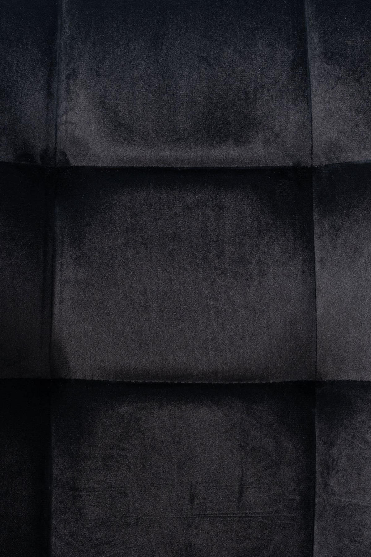 ESSZIMMERSTÜHLE 4er-Set VOUL Schwarz Samt - Schwarz, Textil/Metall (45/84/55cm) - DELUKE