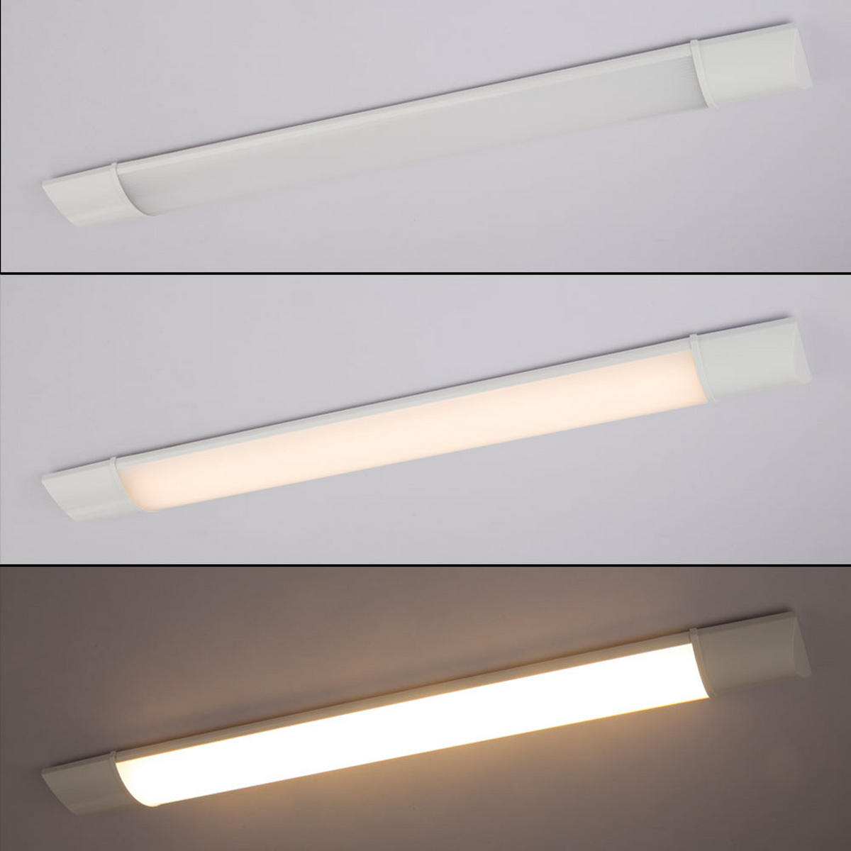 LED UNTERBAULEUCHTE Kunststoff Weiß - Weiß, Kunststoff (123/6.7/2.2cm) - Globo Lighting