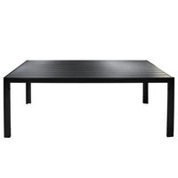 GARTENTISCH - Stahl / Polywood - Schwarz, Holzwerkstoff/Metall (90/200/74cm) - home24