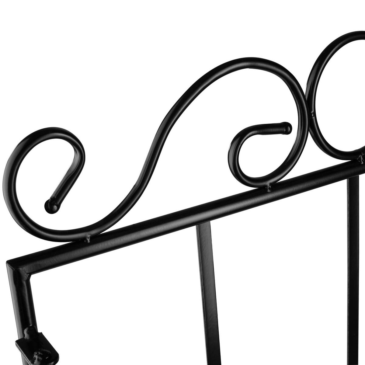 METALLREGAL , 61 x 29 x 114 cm, schwarz/weiß - Schwarz/Weiß, Metall (29/114/61cm) - tectake