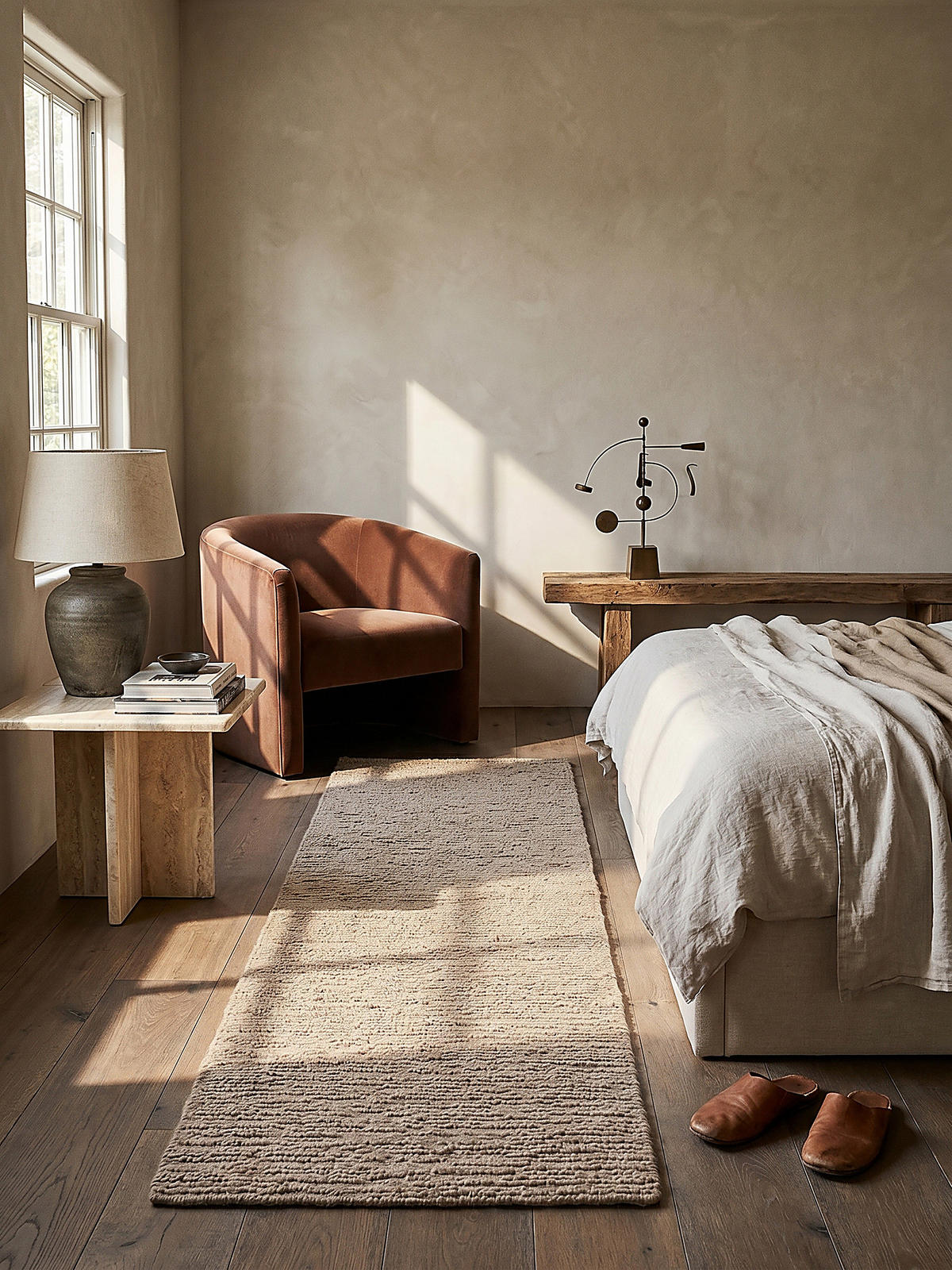WOLLTEPPICH ALNE, einfarbig, Natur, 80 x 230 cm - Beige, Textil (80/230cm) - KADIMA DESIGN