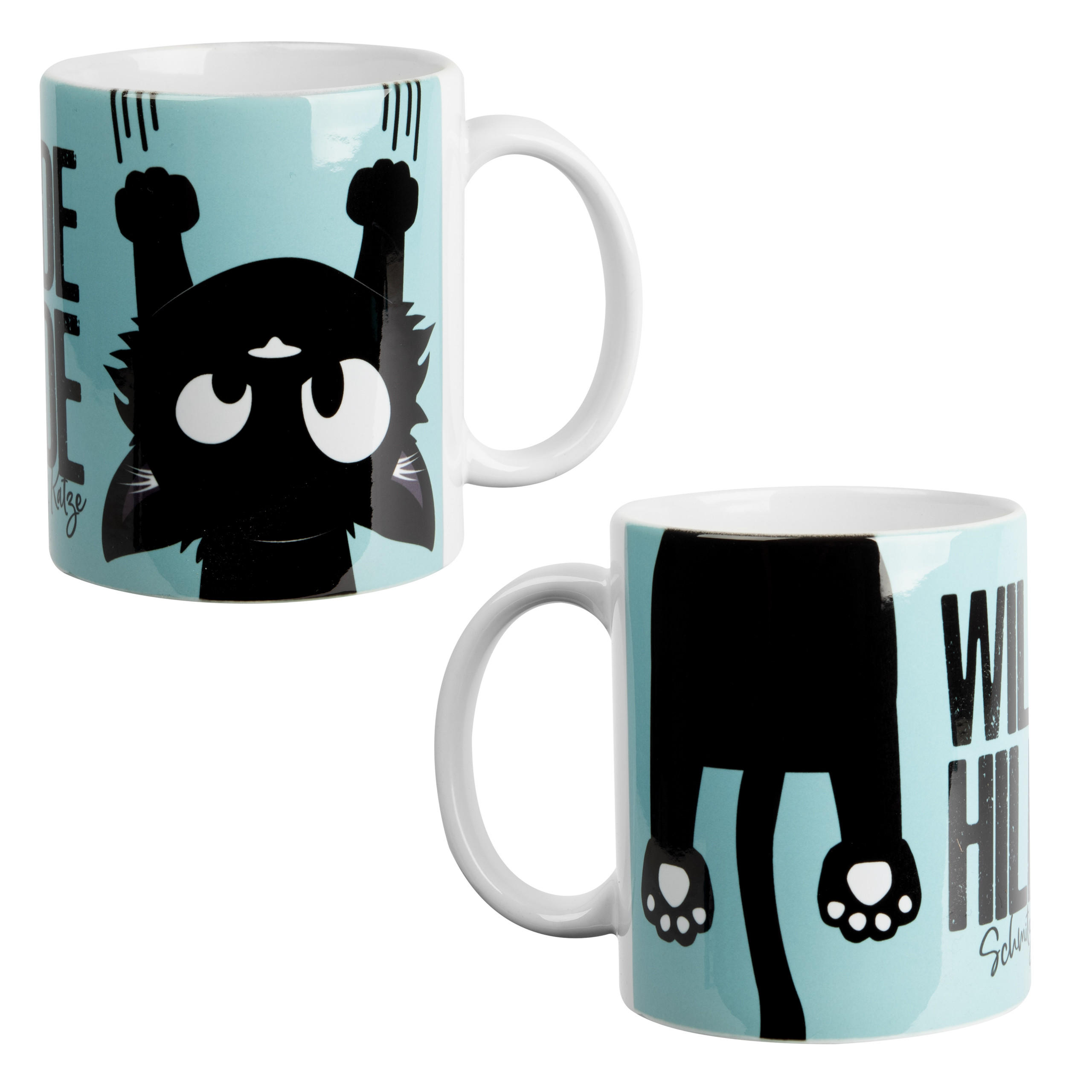 KAFFEEBECHER Ralf Schmitz Wilde Hilde Schmitz' Katze Blau 320 ml - Blau, Keramik (0.32L) - United Labels