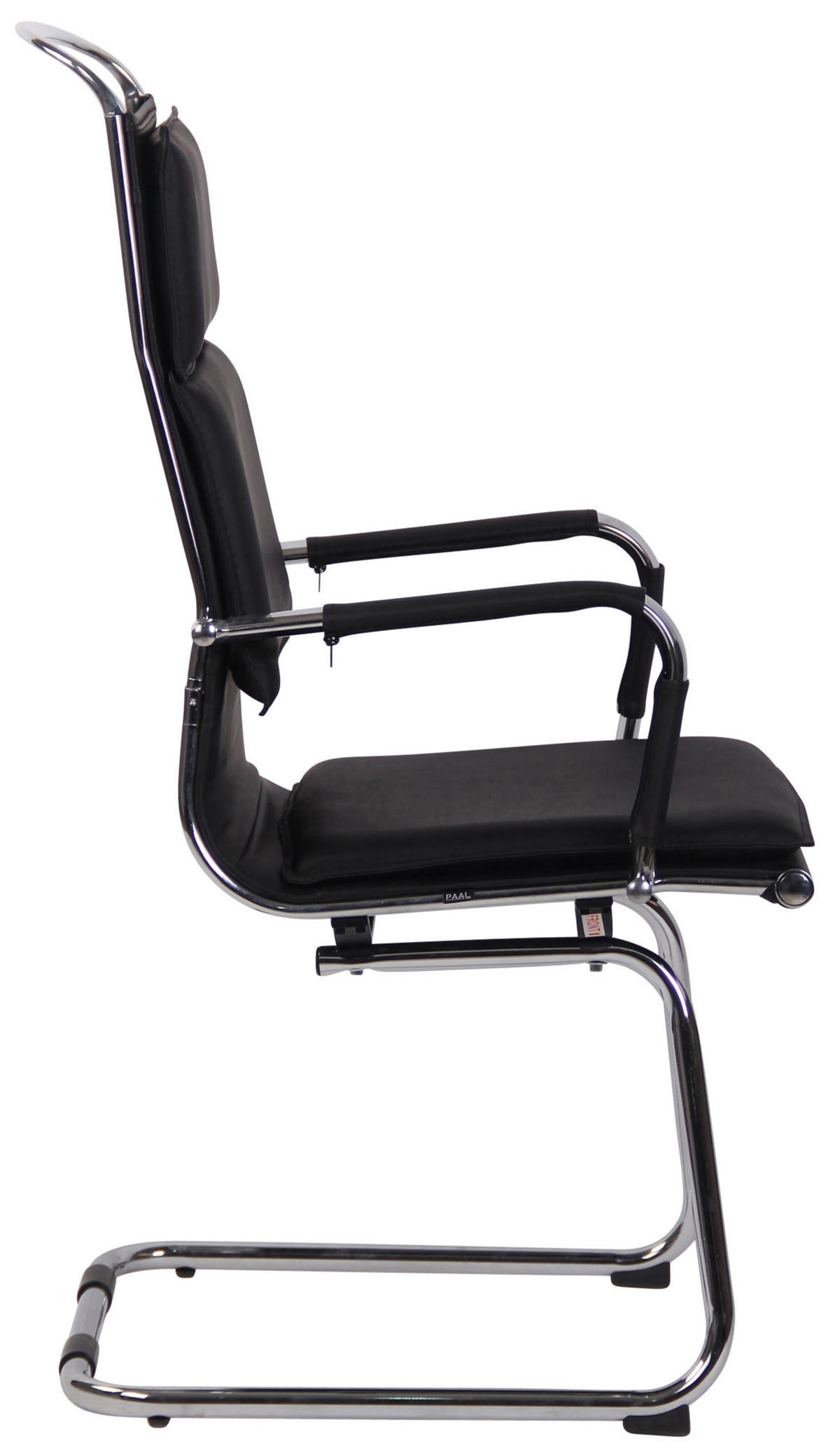 SCHWINGSTUHL Lederlook schwarz - Schwarz, Textil/Metall (56/113/66cm) - CLP