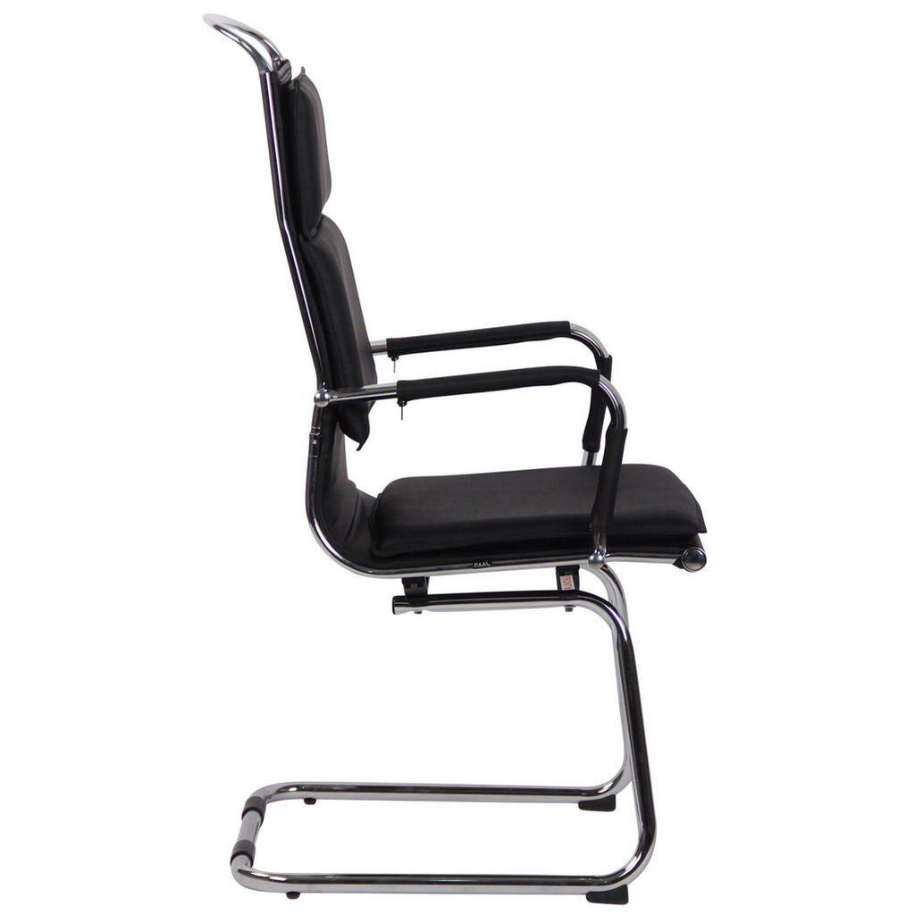 Thumbnail - TPFLiving Besucherstuhl, Schwarz, Textil, 56x113x66 cm, Arbeitszimmer, Besucherstühle
