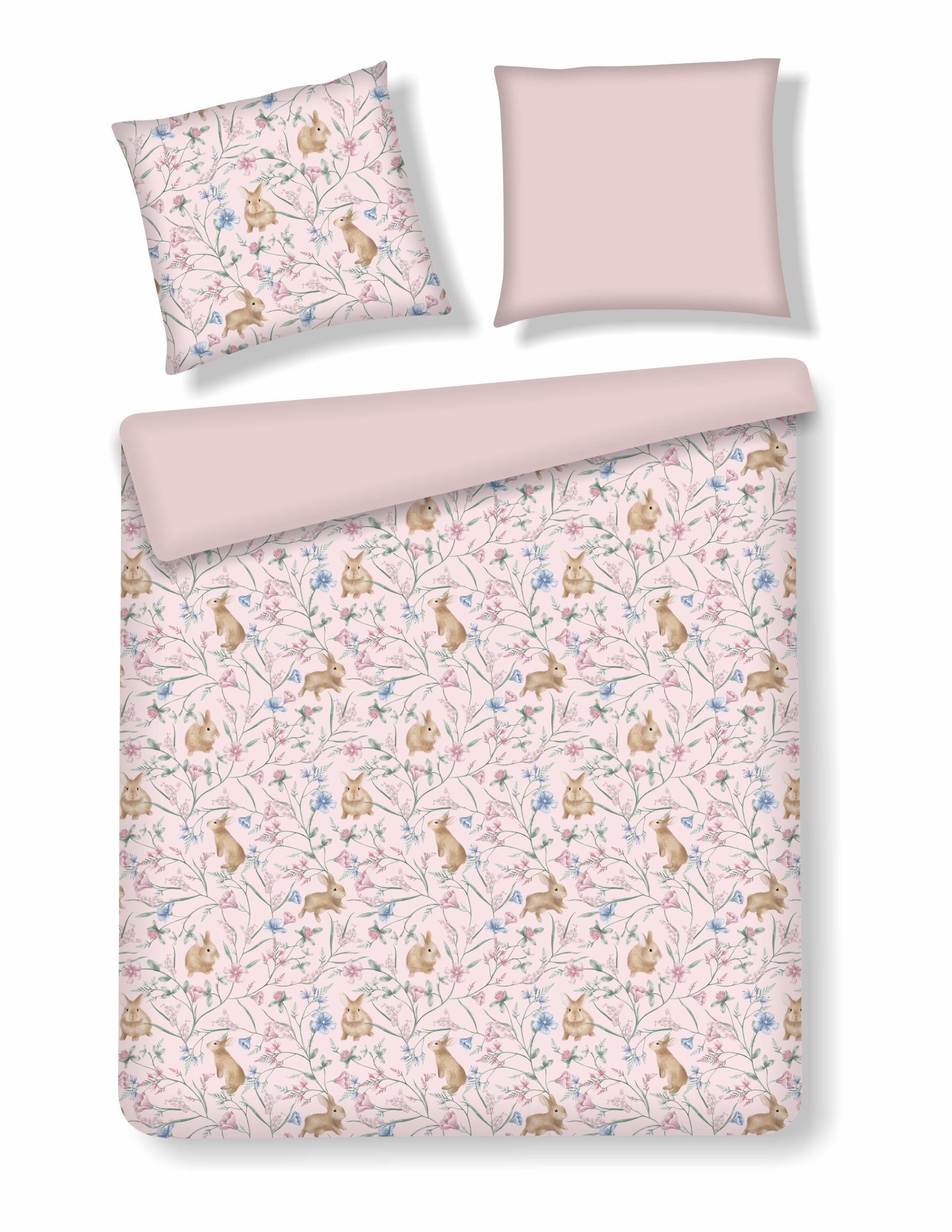 BETTWÄSCHE Kirossi - Hellrosa, Textil (160/200cm) - home&you