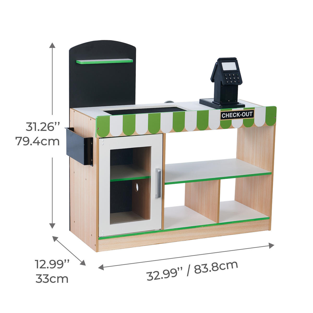 SPIELKASSE Austin, Grün, 79cm - Grün, Holzwerkstoff (33/79/84cm) - Teamson Kids