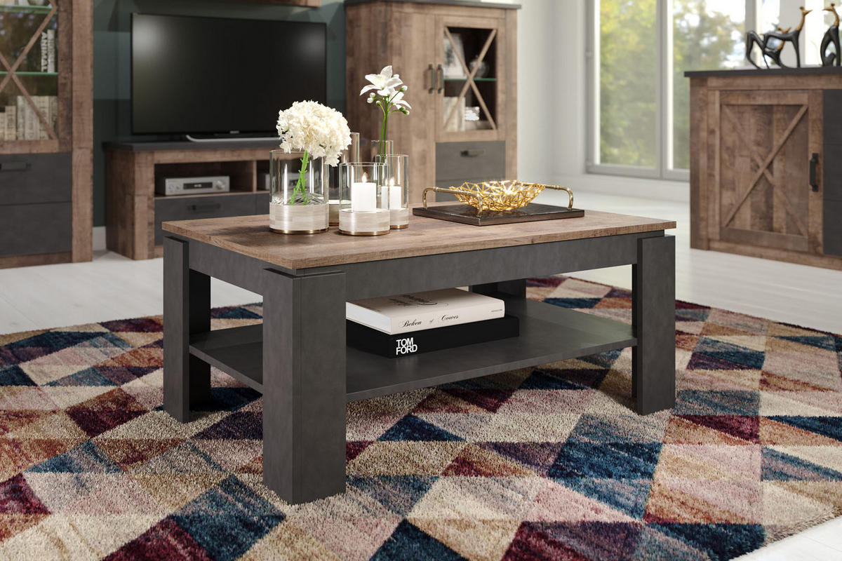 COUCHTISCH Universal Grau - Grau, Holzwerkstoff (65/110/47cm) - ebuy24