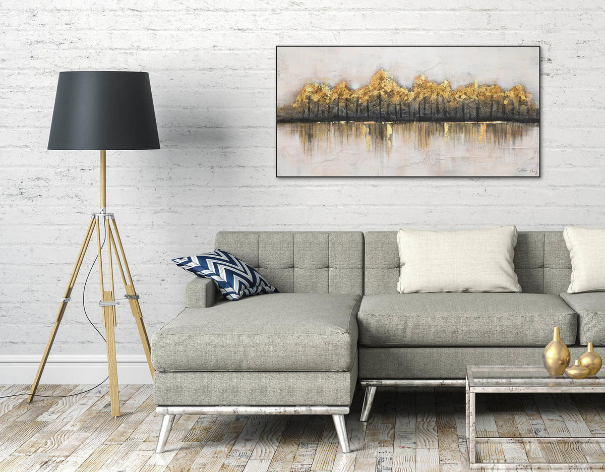 ÖLGEMÄLDE 120/60 cm - Braun, Holz/Textil (1.98/60cm) - KUNSTLOFT