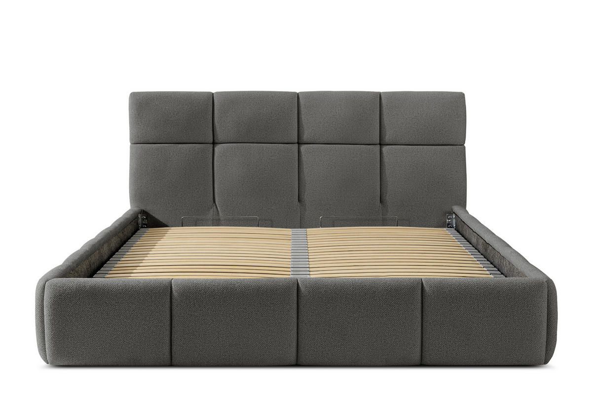 POLSTERBETT ALTOS, dunkelgrau - Dunkelgrau, Holz/Holzwerkstoff (160/200cm) - KONSIMO®