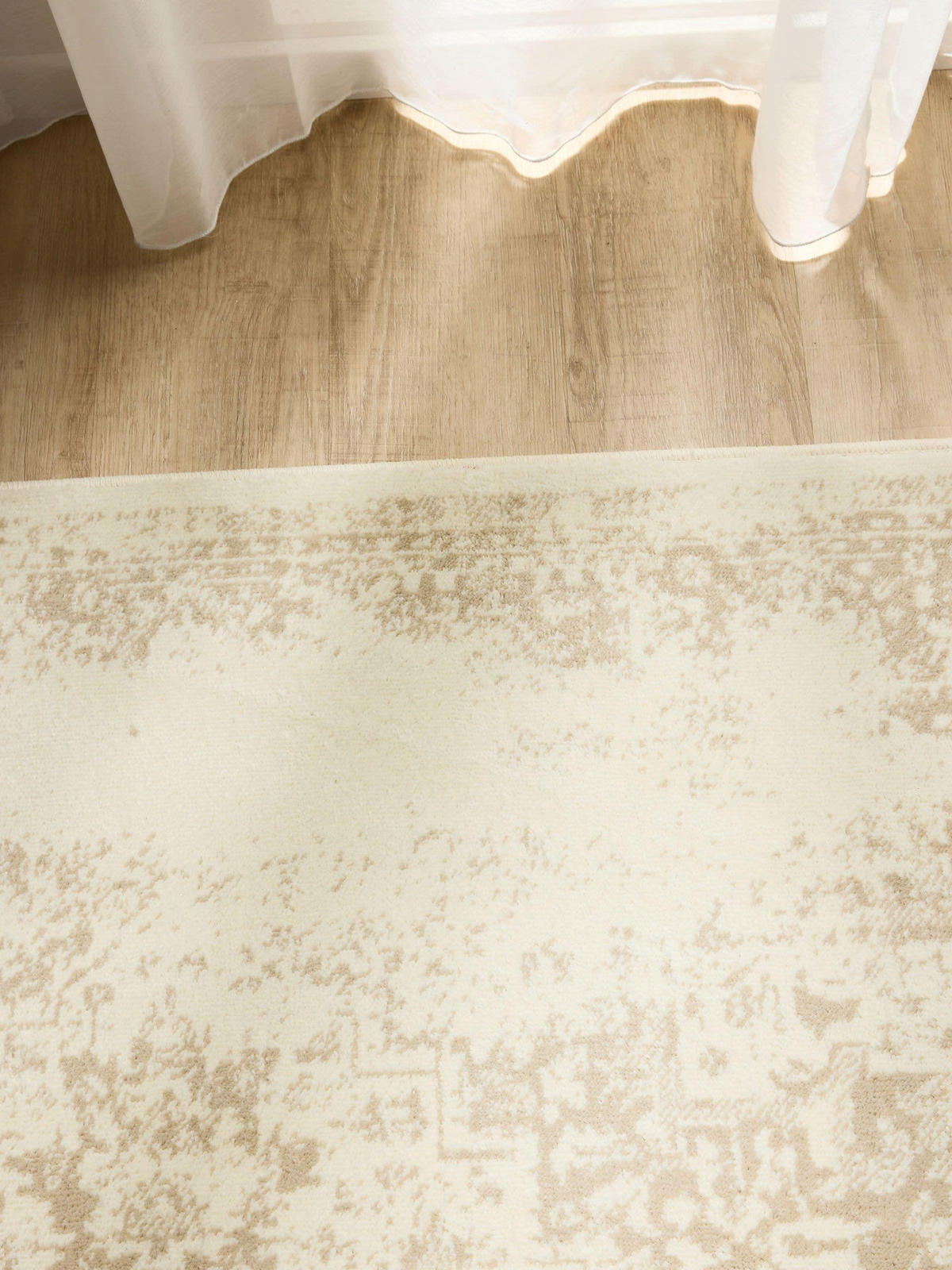 VINTAGE-TEPPICH Suki 160/230 cm - Beige/Creme, Kunststoff (160/230cm) - benuta