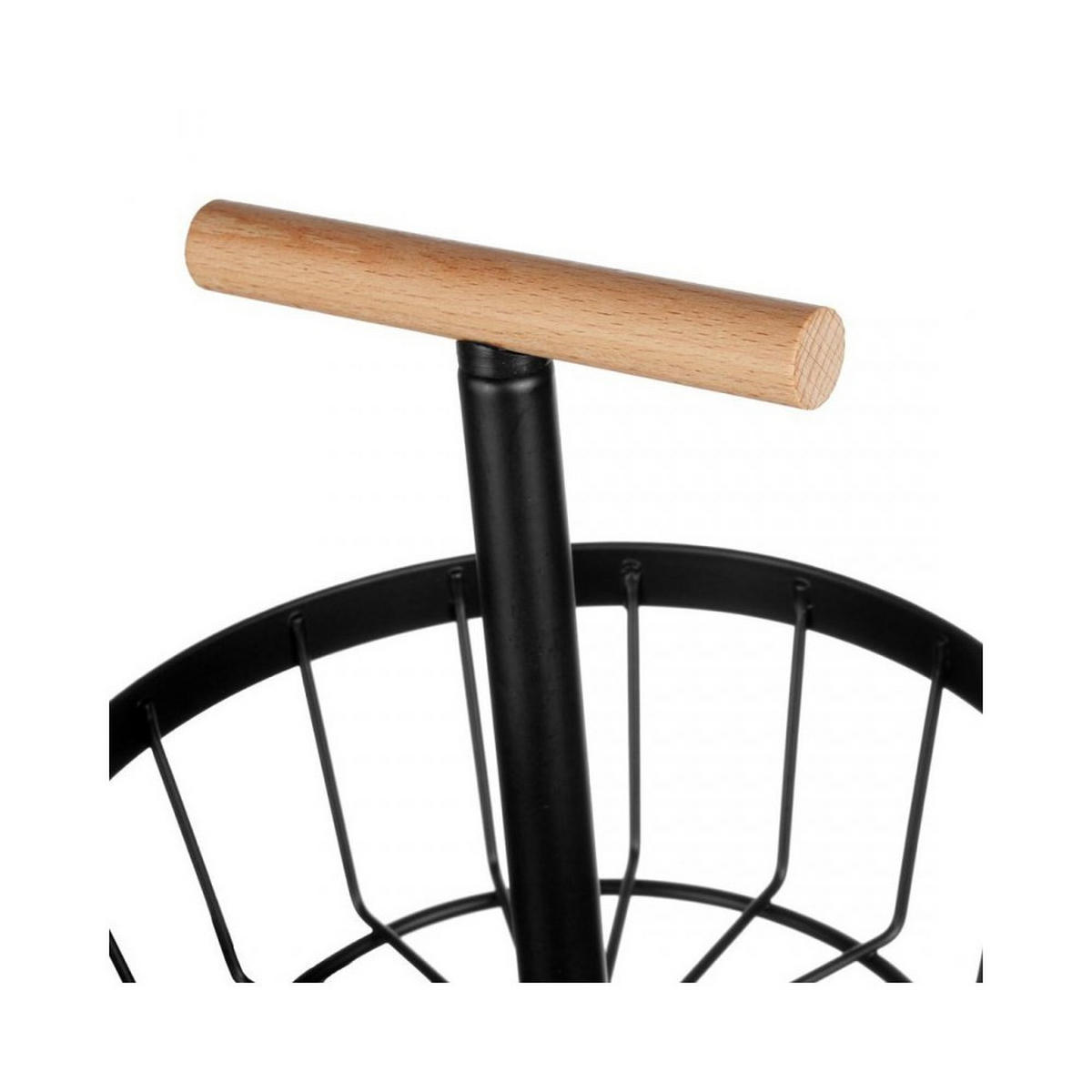 OBSTKORB Schwarz 29/29/55 cm 55877 - Schwarz, Metall (29/55cm) - Brunbeste