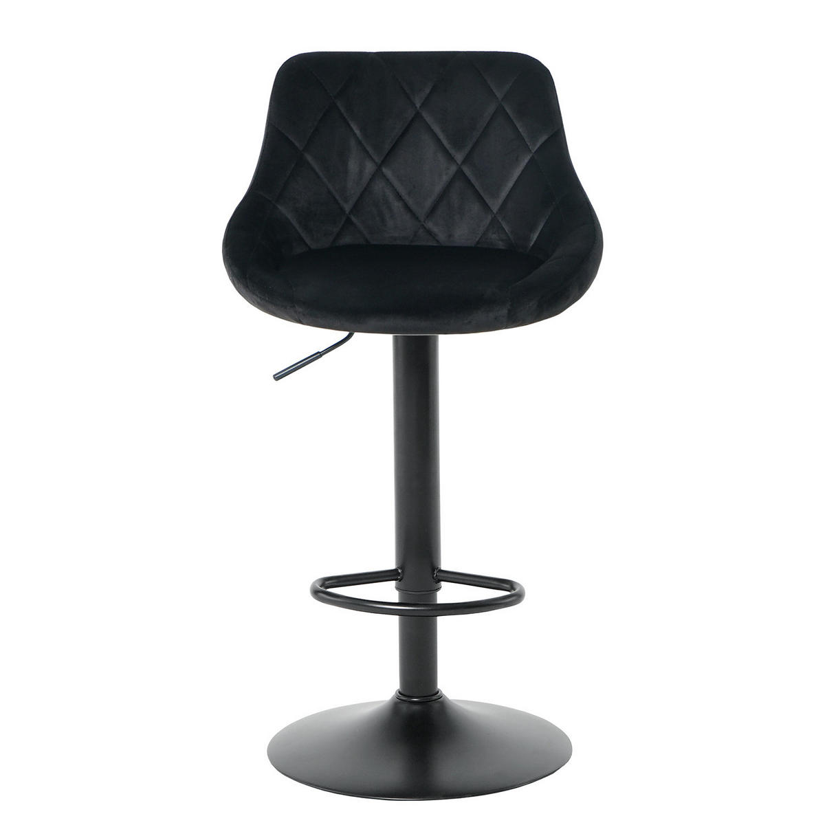 BARSTUHL - 2er-Set - Schwarz, Textil/Metall (46/83/49cm) - home24