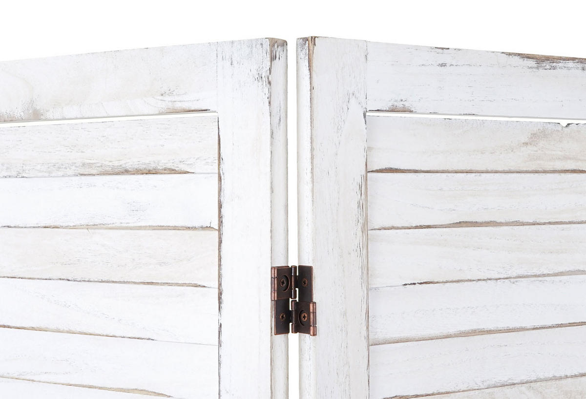 PARAVENT Weiß - Weiß, Holz (200/170/2cm) - Jamb