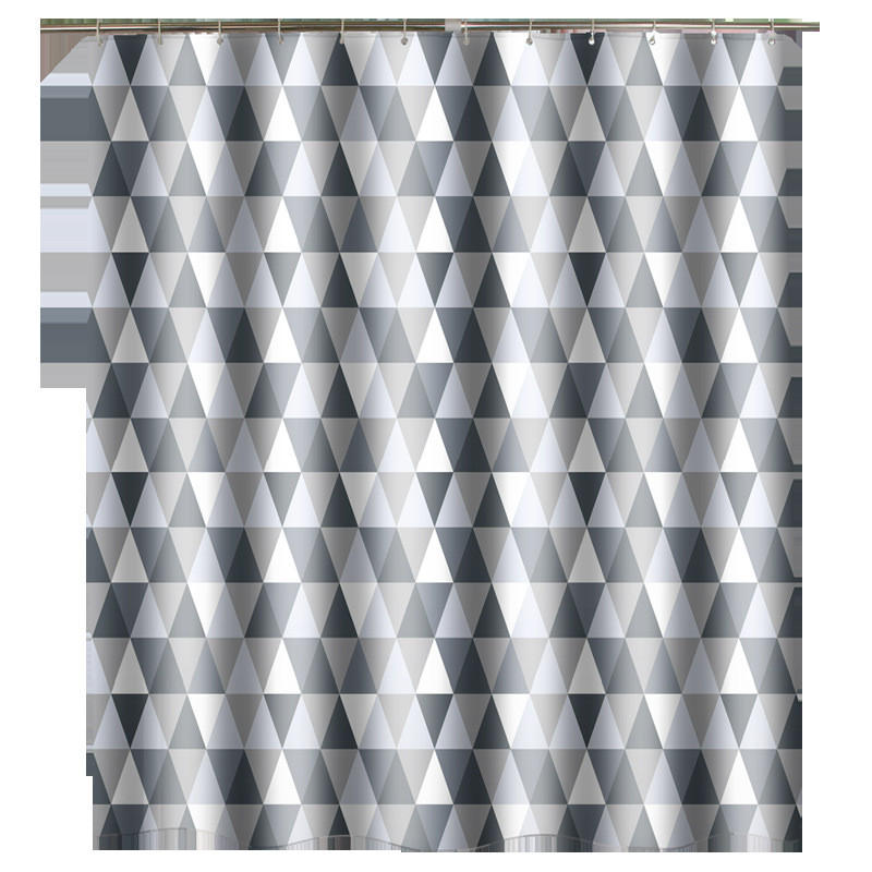 Mcboson Duschvorhang Grau 180x180 cm