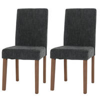 ESSZIMMERSTUHL Grau 2er-Set - Grau, Textil (42/90/50cm) - MCW