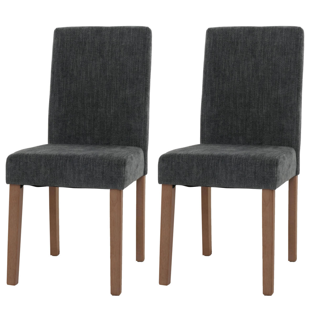 ESSZIMMERSTUHL Grau 2er-Set - Grau, Textil (42/90/50cm) - MCW