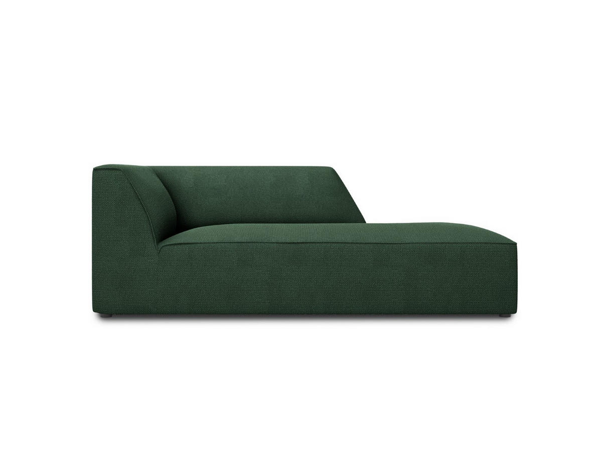 CHAISELONGUE rechts Ruby aus strukturiertem Stoff grün - Grün, Textil (93/69/180cm) - Micadoni