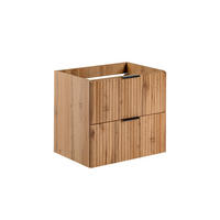 WASCHTISCHUNTERSCHRANK 60.2cm Adriel Holz in Eichenoptik - Braun, Holzwerkstoff (60.2/57/46cm) - Petits-meubles