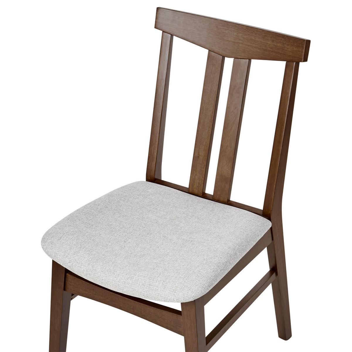 ESSZIMMERSTUHL 2er-Set Hellgrau Avalon - Hellgrau/Braun, Holz (47/86/58cm) - Beliani