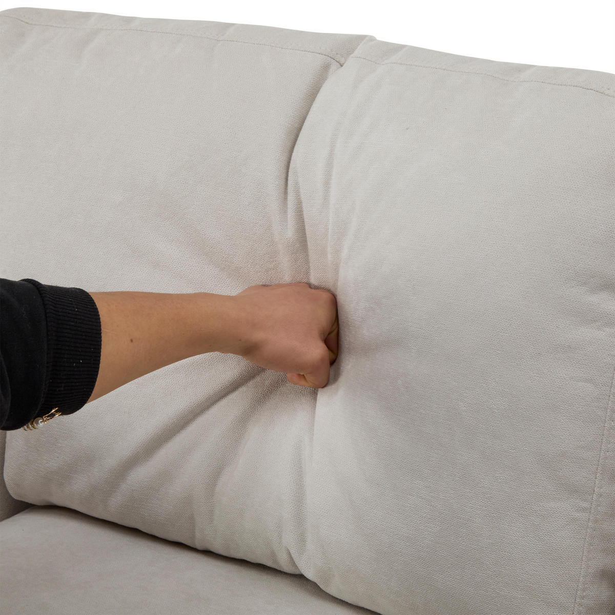 ECKSOFA 214/131/87 cm Beige - Beige, Textil (131/214cm)