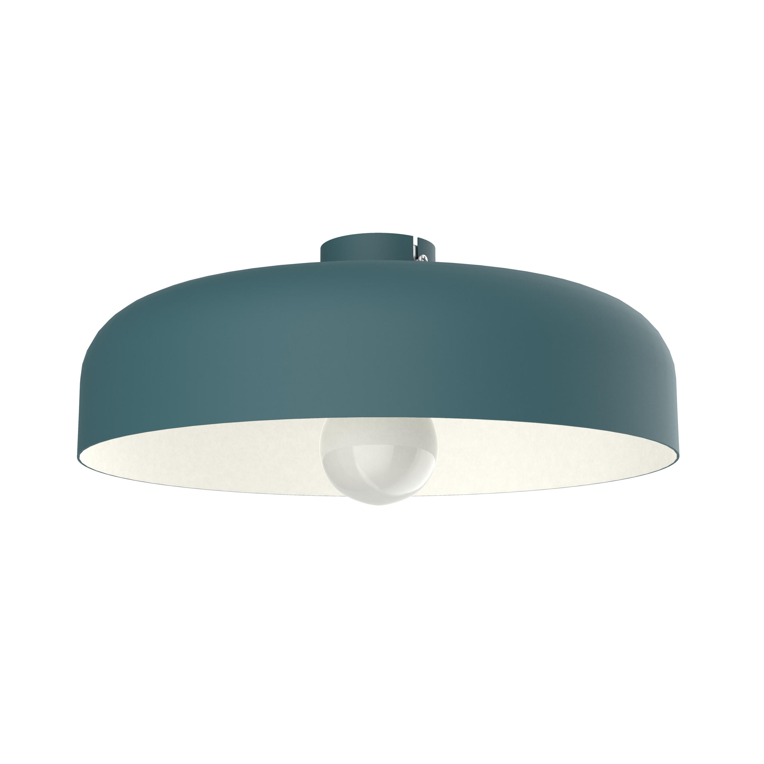 DECKENLEUCHTE - Blau, Metall (40/40/12cm) - Lumicom