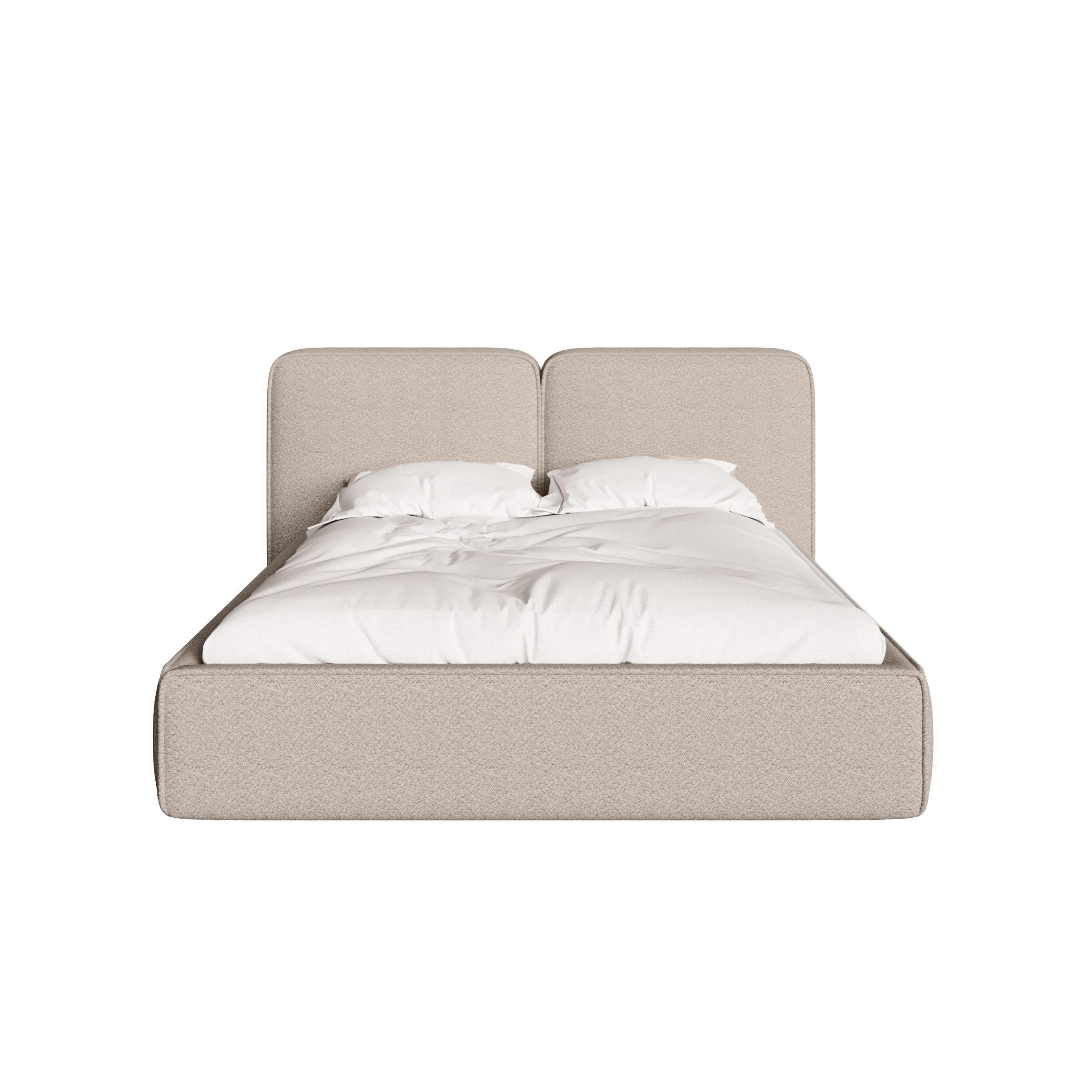 POLSTERBETT Lauga 160x200 cm, Beige - Beige, Textil (160/200cm) - Fedve