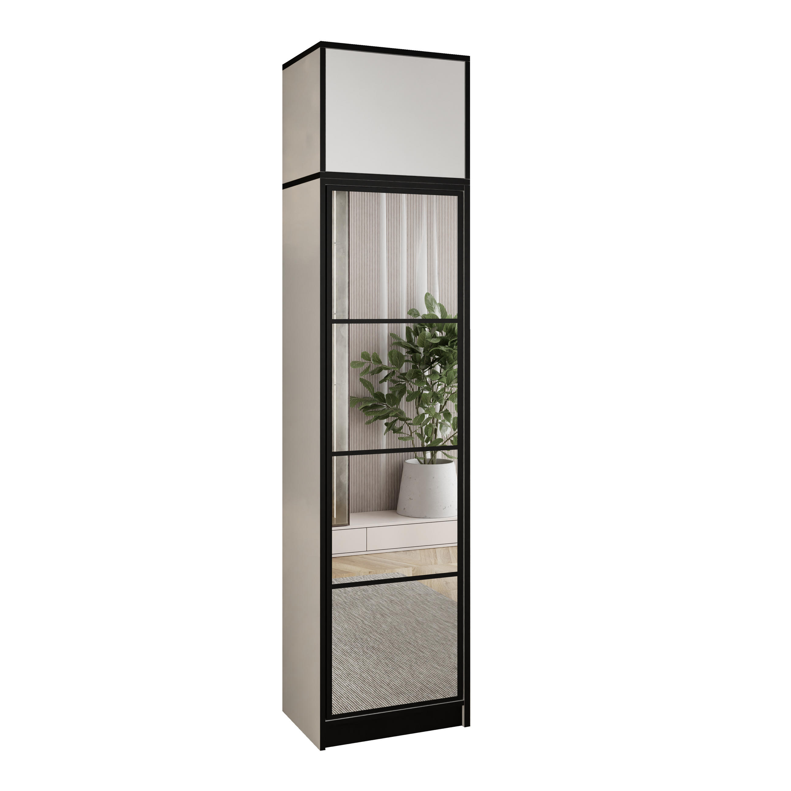 Kier Furniture ŠATNÍ SKŘÍŇ EDEN s nástavbou 1D Bílá