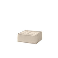 POLSTERHOCKER Sande In Raven - Creme, Holzwerkstoff/Textil (90/38/90cm) - Fun Möbel