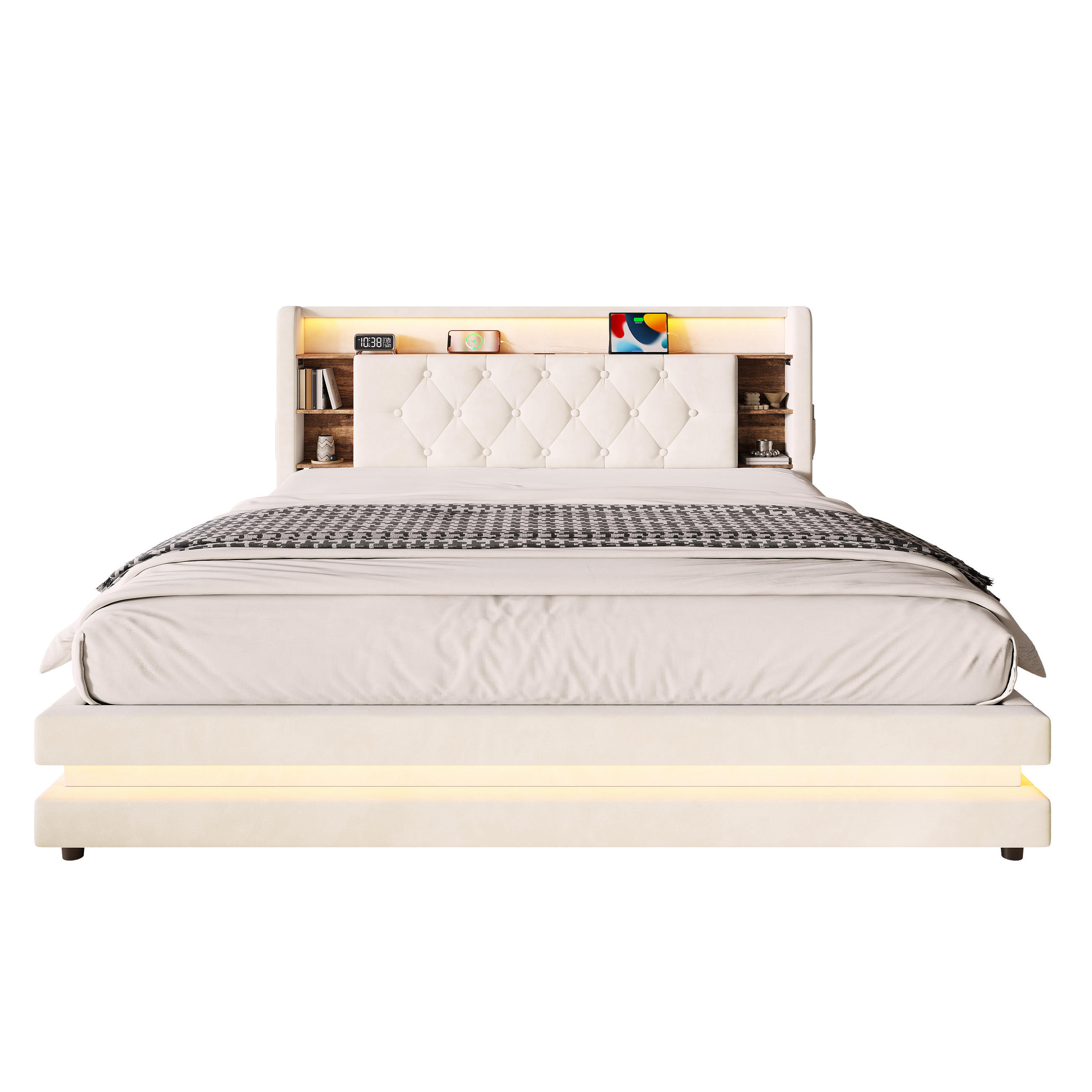 XXXLutz Polsterbett Beige