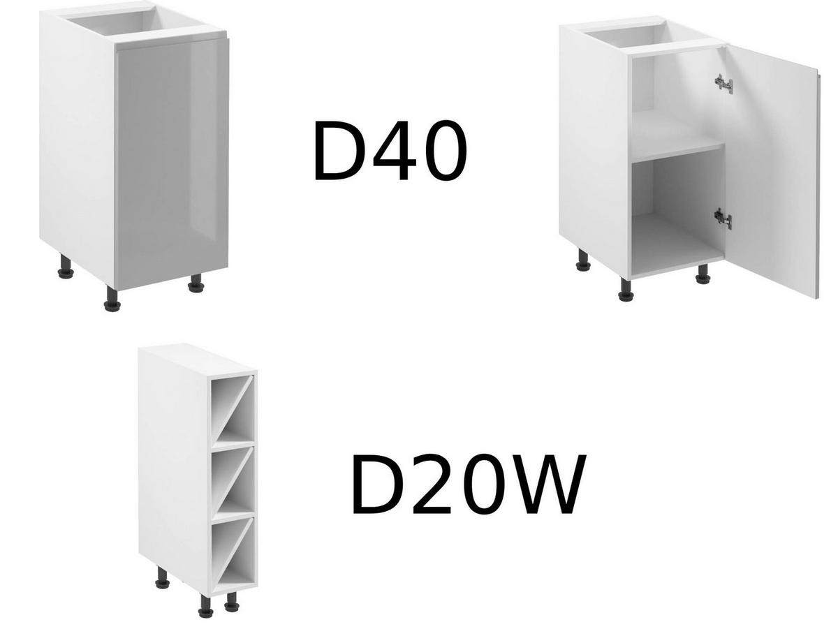 ECKKÜCHE 250 x 270 cm - Aspen K67-M250 - in Grau/Hochglanz - Grau, Holz (520/212/270cm)