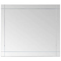 WANDSPIEGEL 100x60 cm Glas - Silberfarben, Glas (60/100/1cm) - furnicato