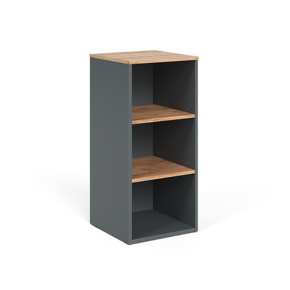 MIDISCHRANK Viktor Anthrazit/Goldkraft Eiche 40.2 x 88.2 cm - Honigeiche/Anthrazit, Holzwerkstoff (40.2/88.2/40.5cm) - Vicco