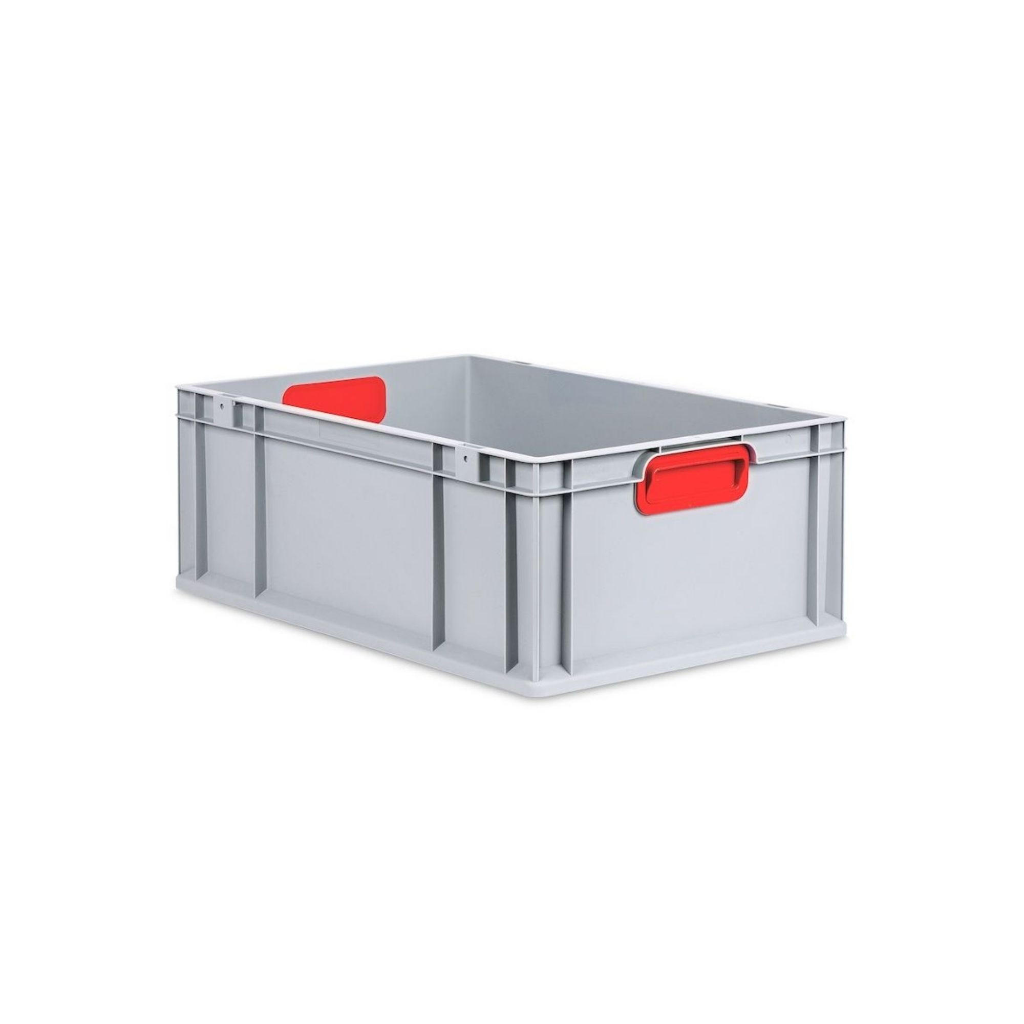 EUROBOX 4x Nextgen Color Mit Auflagedeckel 22x40x60cm Griffe Rot Geschlossen - Rot, Kunststoff (40/22/60cm) - PROREGAL