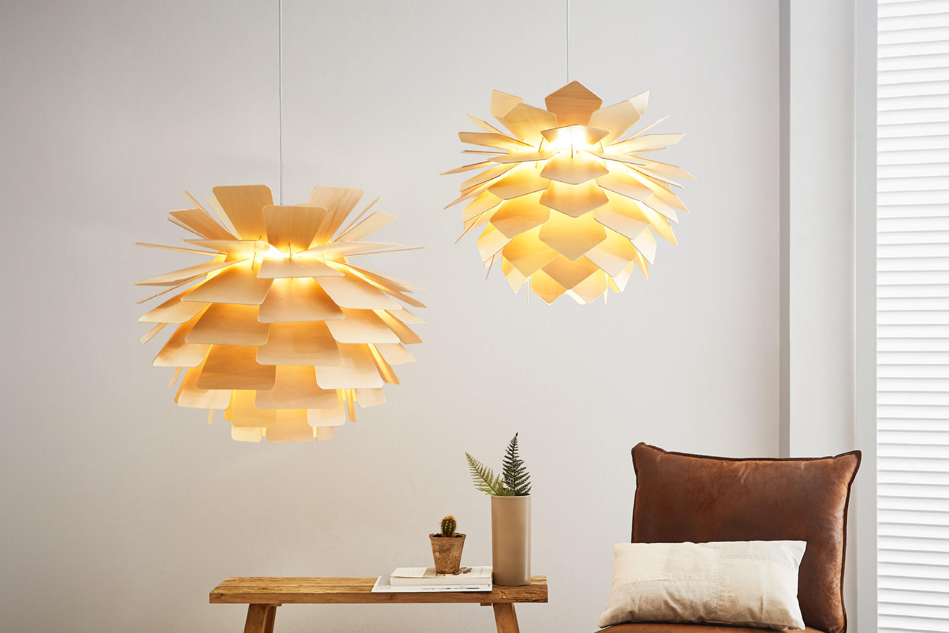 Pendelleuchten in creme