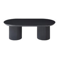 COUCHTTISCH nicht ausziehbar - 120 cmcm x 60 cmcm - Holz, Platte - Schwarz - LORIMILA - Schwarz, Holz (60/120/40cm) - Vente-Unique